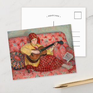 Nono à La Guitare   Henri Lebasque Postkarte