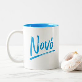 Nono-Griechen-Papa-Blau Zweifarbige Tasse