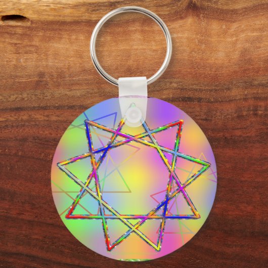 Nonogram Chakra Schlüsselanhänger (Vorderseite)