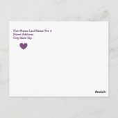 NONPROFIT Vielen Dank Herz Dots B06 AQUA Postkarte (Rückseite)