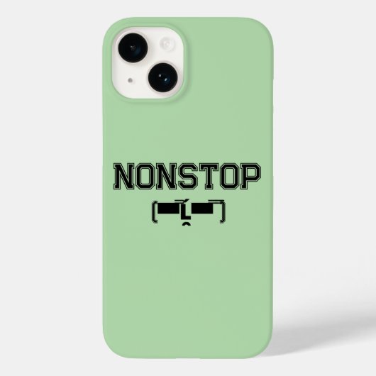 NONSTOP Gym Motivation Hoodie T - Shirt Case-Mate iPhone Hülle (Rückseite)