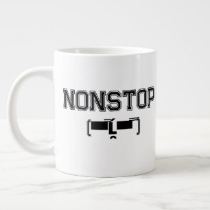 NONSTOP Gym Motivation Hoodie T - Shirt Jumbo-Tasse
