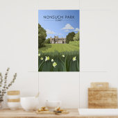 Nonsuch Park Surrey Reiseplakat Poster (Küche)