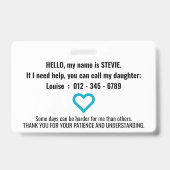 NONVERBAL-Sprechblase Ausweis (Back)