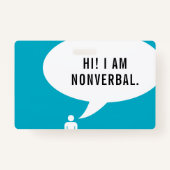 NONVERBAL-Sprechblase Ausweis (Vorderseite)