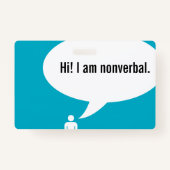 NONVERBAL-Sprechblase Ausweis (Vorderseite)