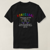 nonverbal T-Shirt (Design vorne)