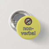 nonverbaler Kommunikationsknopf Button (Vorne & Hinten)