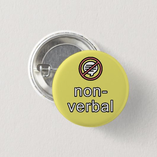 nonverbaler Kommunikationsknopf Button (Vorne & Hinten)