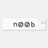 Noob Anti-obama Autoaufkleber (Vorne)