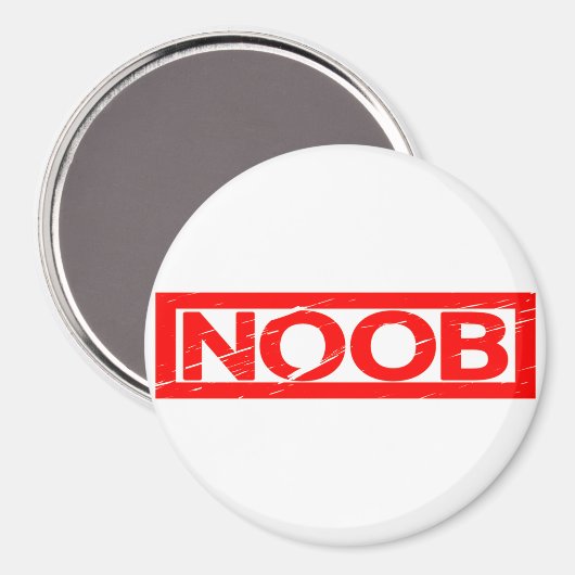 Noob Briefmarke Magnet (Vorderseite/Rückseite)