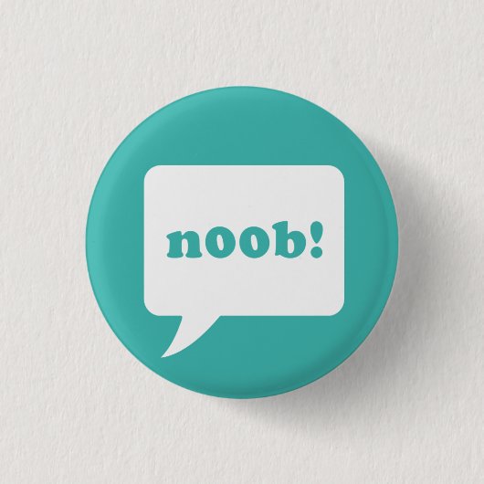 "noob!" Knopf Button (Vorderseite)