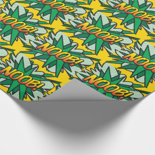 NOOB Lustige Retro-Comic-Book-Pop-Art Geschenkpapier