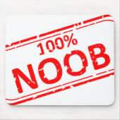 Noob Stempel 100% Mousepad (Vorne)