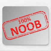 Noob Stempel 100% Mousepad (Vorne)
