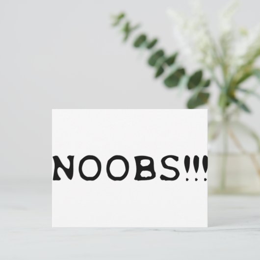 NOOBS !! Ikone Postkarte (Stehend Vorderseite)