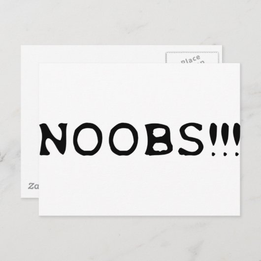 NOOBS !! Ikone Postkarte (Vorne/Hinten)