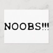 NOOBS !! Ikone Postkarte (Vorderseite)