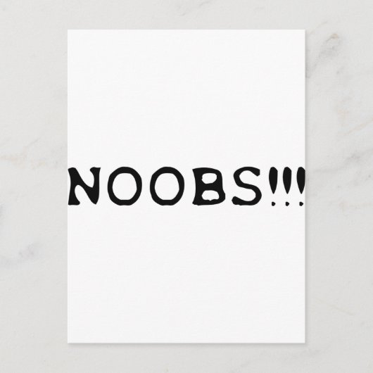 NOOBS !! Ikone Postkarte (Vorderseite)