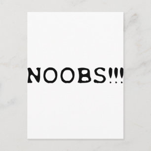 NOOBS !!! Symbol Postkarte