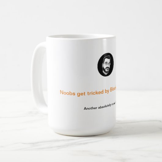 Noobs werden durch Blockchain-Hype getrickst Kaffeetasse (Vorderseite Links)