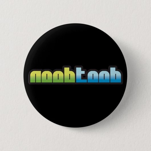 Noobtoob schwarzer Knopf Button (Vorderseite)