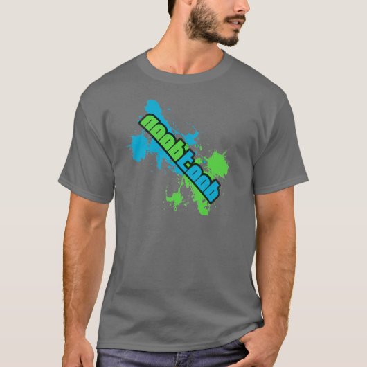 NooBToob Splotch-Grau T-Shirt (Vorderseite)