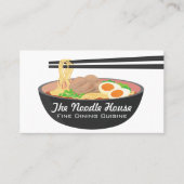 Noodle Bowl | Chopsticks Visitenkarte (Vorderseite)