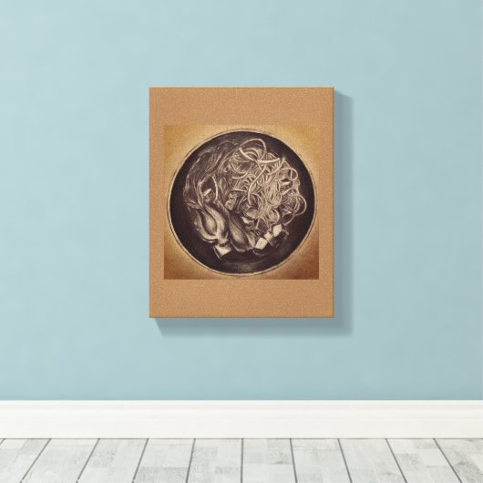 Noodle Bowl Leinwand (Insitu (Holzboden))