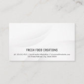 Noodle Bowl und Chopsticks Visitenkarte (Rückseite)