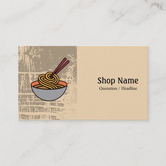 Noodle Cafe Visitenkarte (Vorderseite)