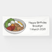 Noodle-Cartoon-Abbildung Banner (Horizontal)