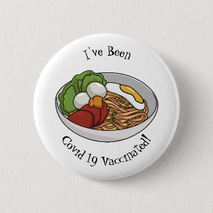 Noodle-Cartoon-Abbildung Button