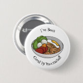 Noodle-Cartoon-Abbildung Button (Vorne & Hinten)