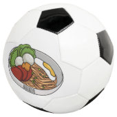 Noodle-Cartoon-Abbildung Fußball (Dreiviertel)