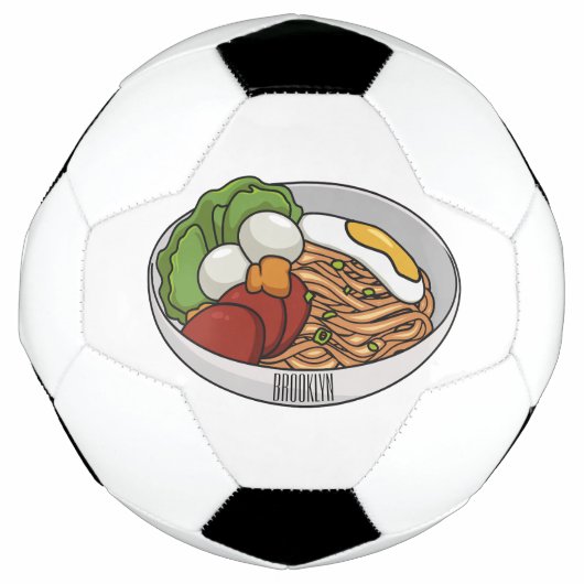 Noodle-Cartoon-Abbildung Fußball (Vorderseite)