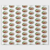 Noodle-Cartoon-Abbildung Geschenkpapier (Flach)