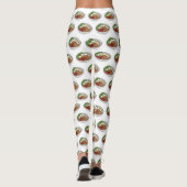 Noodle-Cartoon-Abbildung Leggings (Rückseite)