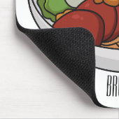 Noodle-Cartoon-Abbildung Mousepad (Ecke)