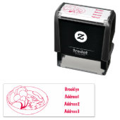 Noodle-Cartoon-Abbildung Permastempel (Beispiel)