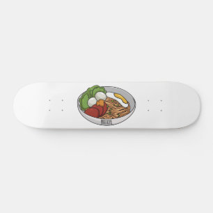 Noodle-Cartoon-Abbildung Skateboard