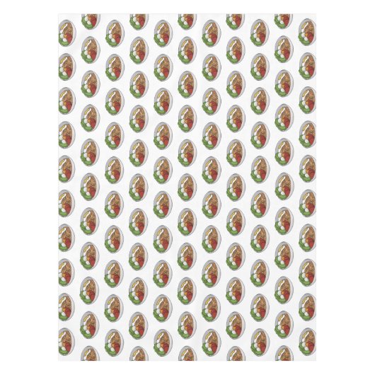 Noodle-Cartoon-Abbildung Tischdecke (Vorderseite)