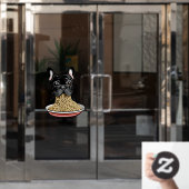 Noodle Eater Fensteraufkleber (Büro Tür)