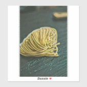 Noodle Liebesdesign Aufkleber (Blatt)