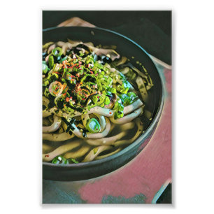 Noodle Liebesdesign Fotodruck