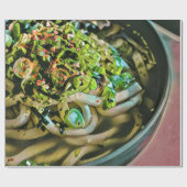 Noodle Liebesdesign Geschenkpapier (Flach)