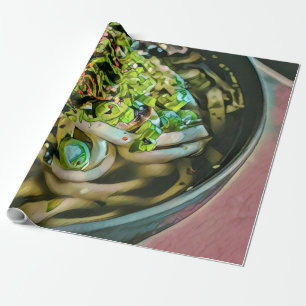 Noodle Liebesdesign Geschenkpapier