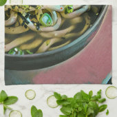 Noodle Liebesdesign Geschirrtuch (Gefaltet)