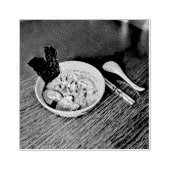 Noodle Liebesdesign Gummistempel (Prägung)