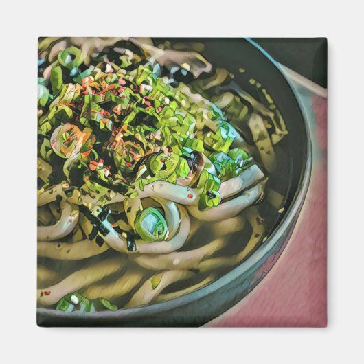 Noodle Liebesdesign Magnet (Vorne)